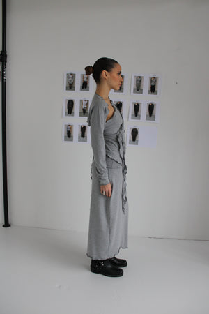 RIO GREY LONG SKIRT