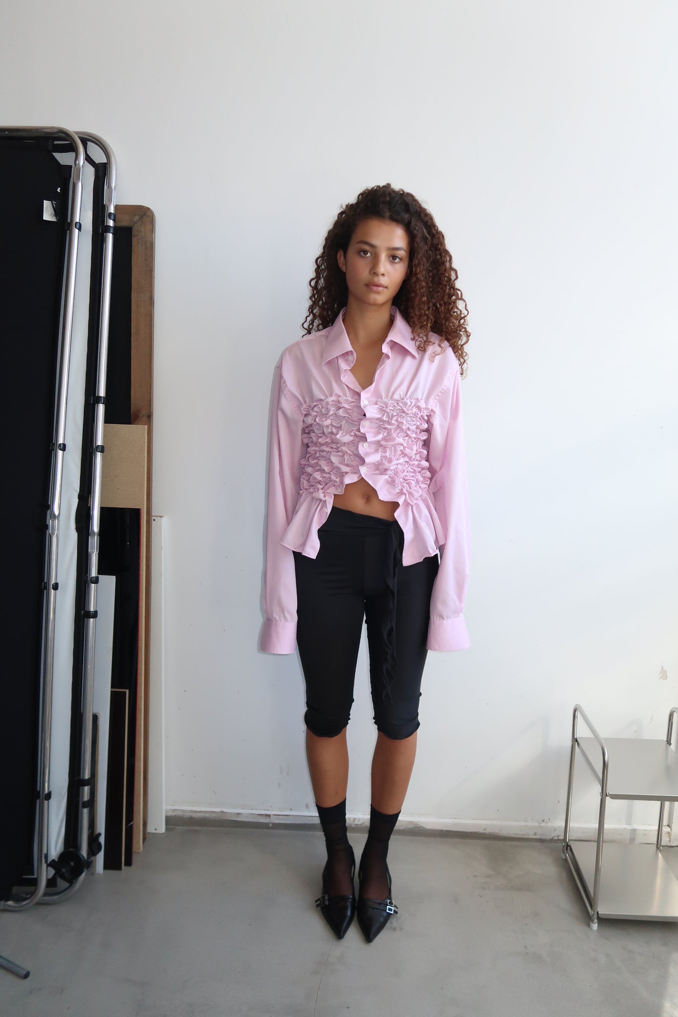 PINK SMOCK SHIRT 01
